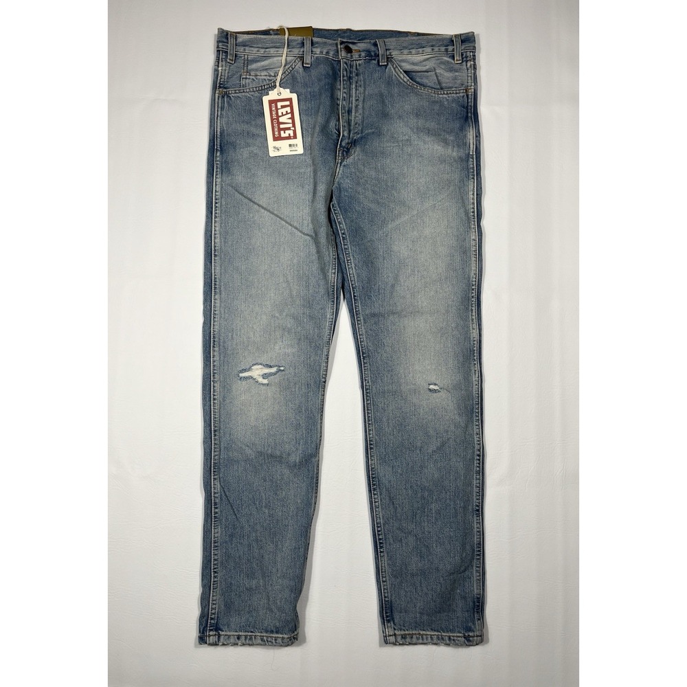 Levi's Vintage 606 Slim Jeans Mens 36x32 Blue Orange Tab